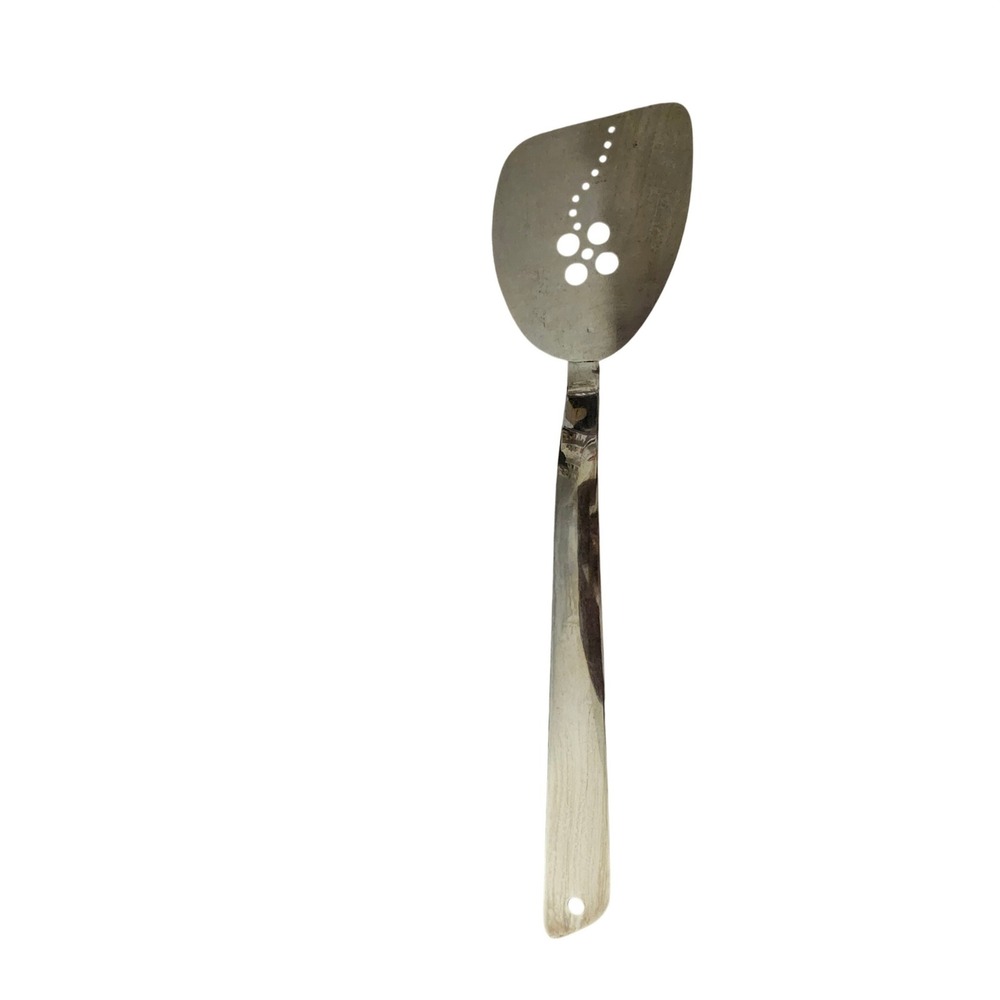 West Bend Vintage Stainless Steel Slotted Spatula Turner Perforated Kitchen Tool